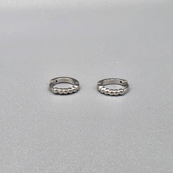 Minimal 925 Sterling Silver Huggie Earrings Lightweight Everyday Hoop Design