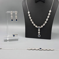 Luxury 925 Sterling Silver Moissanite Jewellery Set for Women