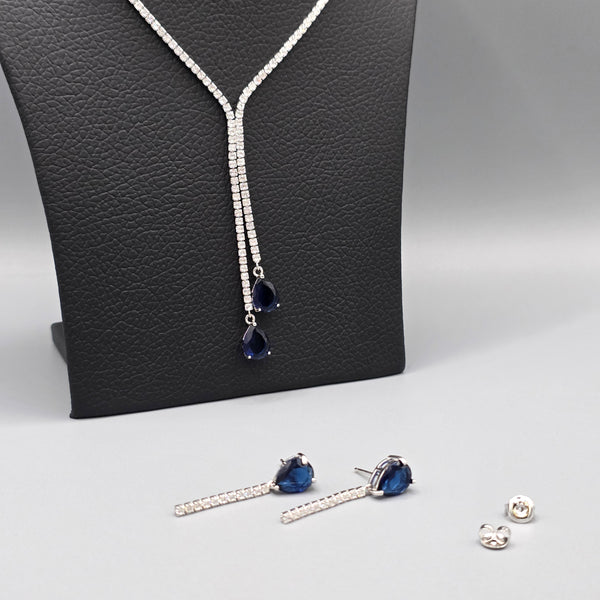 Premium 925 Sterling Silver Jewellery Set with Moissanite Stones